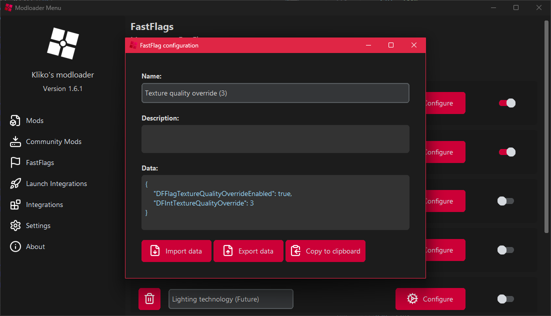 FastFlag configuration